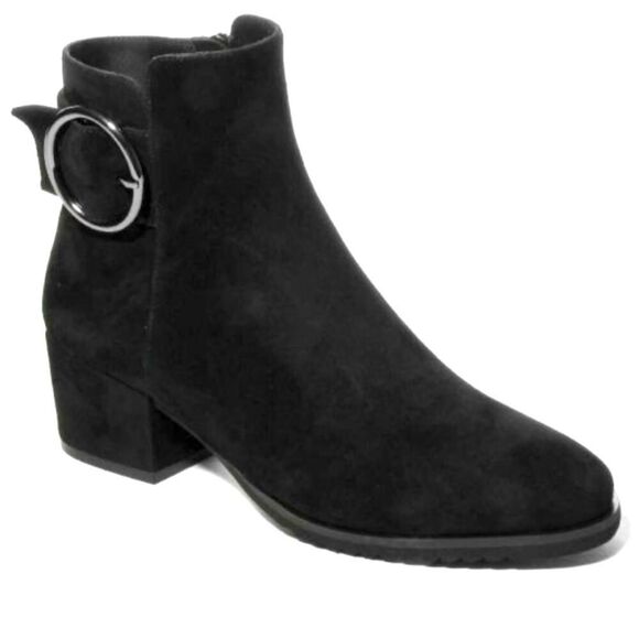 Vaneli Fidela Black Suede size 10 1/2 Ankle Boots - Picture 1 of 5